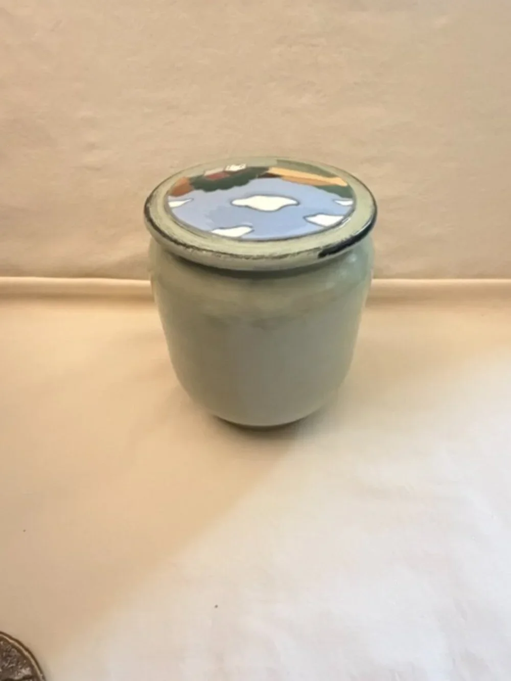 Studio Art Pottery Container